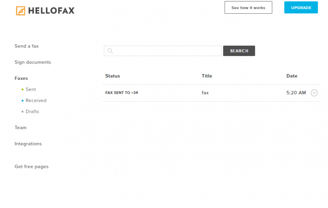 Envío fax