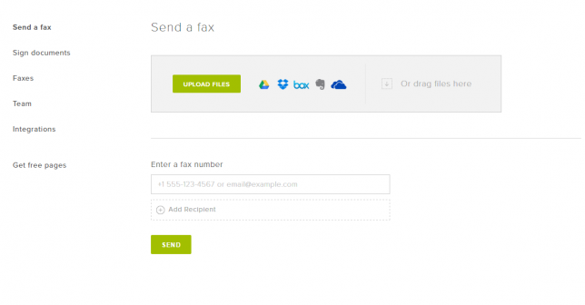 Envío fax
