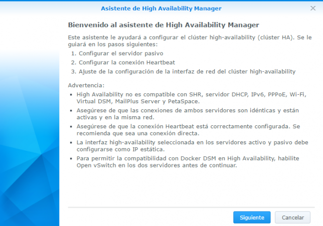 Synology high available manager 2